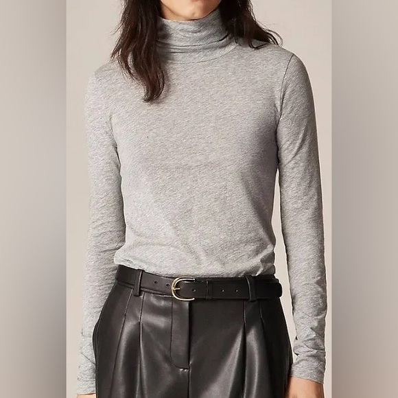 J. Crew Tops - Jcrew NWT heather platinum turtleneck shirt